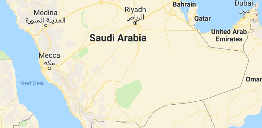 saudi arabia map