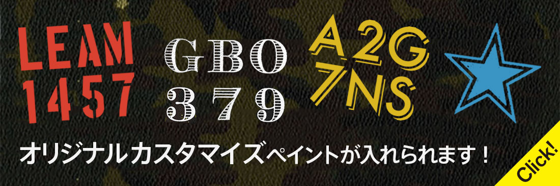 オリジナルカスタマイズペイントが入れられます!