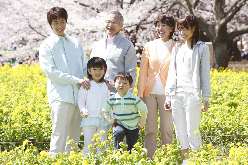 5〜10歳の子どもを含めた家族