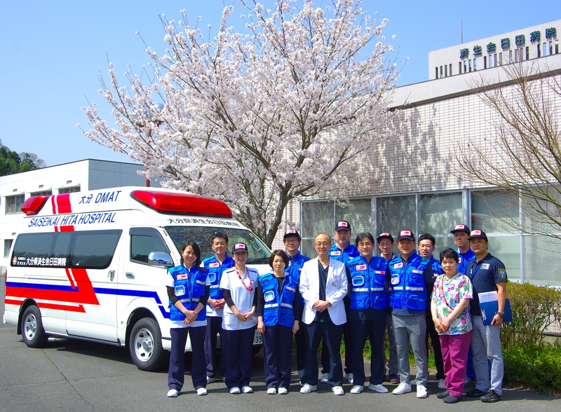 DMAT(災害派遣医療チーム)(大分県済生会日田病院よりご提供)