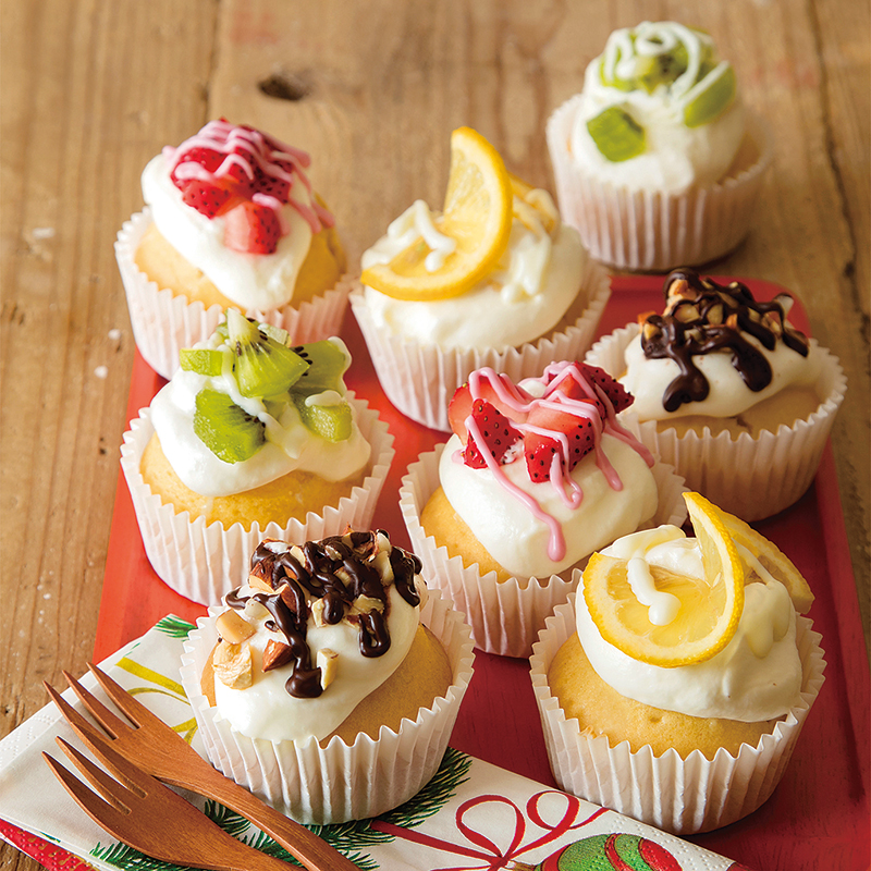 ミニキーライムカップケーキのレシピ