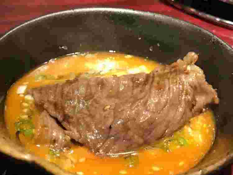 イチボ肉のすき焼き風