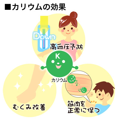 カリウムの効果図説