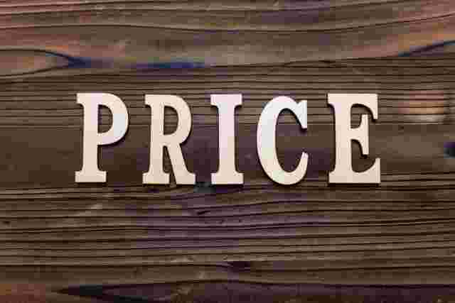 PRICEの文字