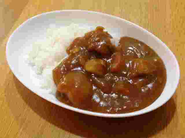 野菜が大きめのカレーライス