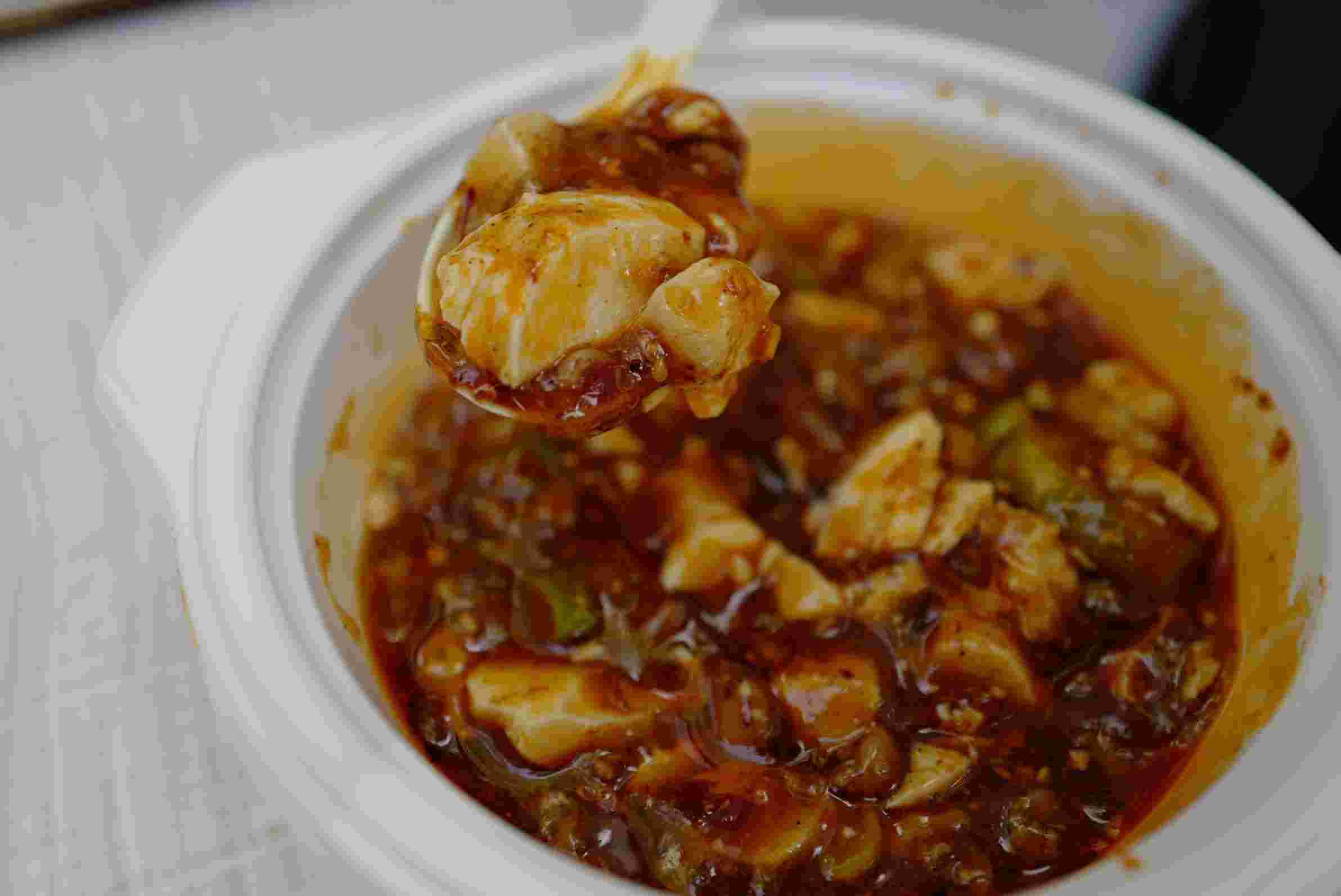 四川フェスで提供される麻婆豆腐