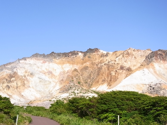 函館から恵山へ絶景海岸ドライブ!活火山の迫力満点!登山ガイドも!のイメージ