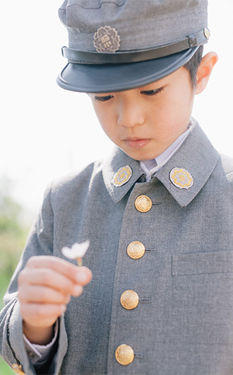 上級生はみんなぴしっとしてカッコイイ。だから、僕もぴしっとしようって思う。