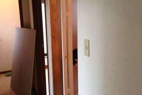 ドアも１枚潰しました。