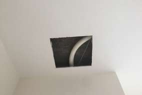 天井裏に追い炊き配管