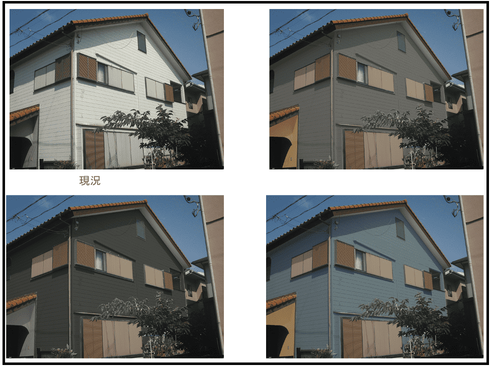 外壁 塗装 イメージ シュミレーション