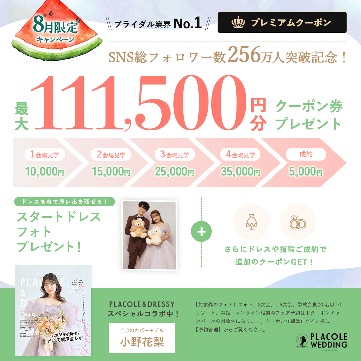 最大111,500円分クーポン券プレゼント