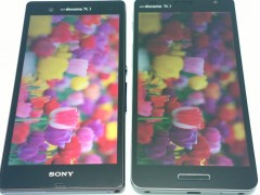 Xperia Zは軽薄な色で、G Proは落ち着いた感じ