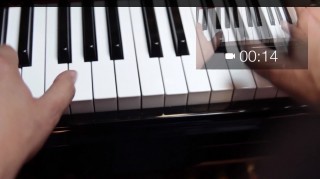 Google Glass ピアノ 編集後