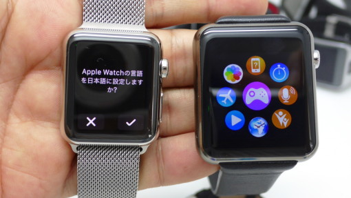 左がApple Wach 38mm、右はなんちゃって版
