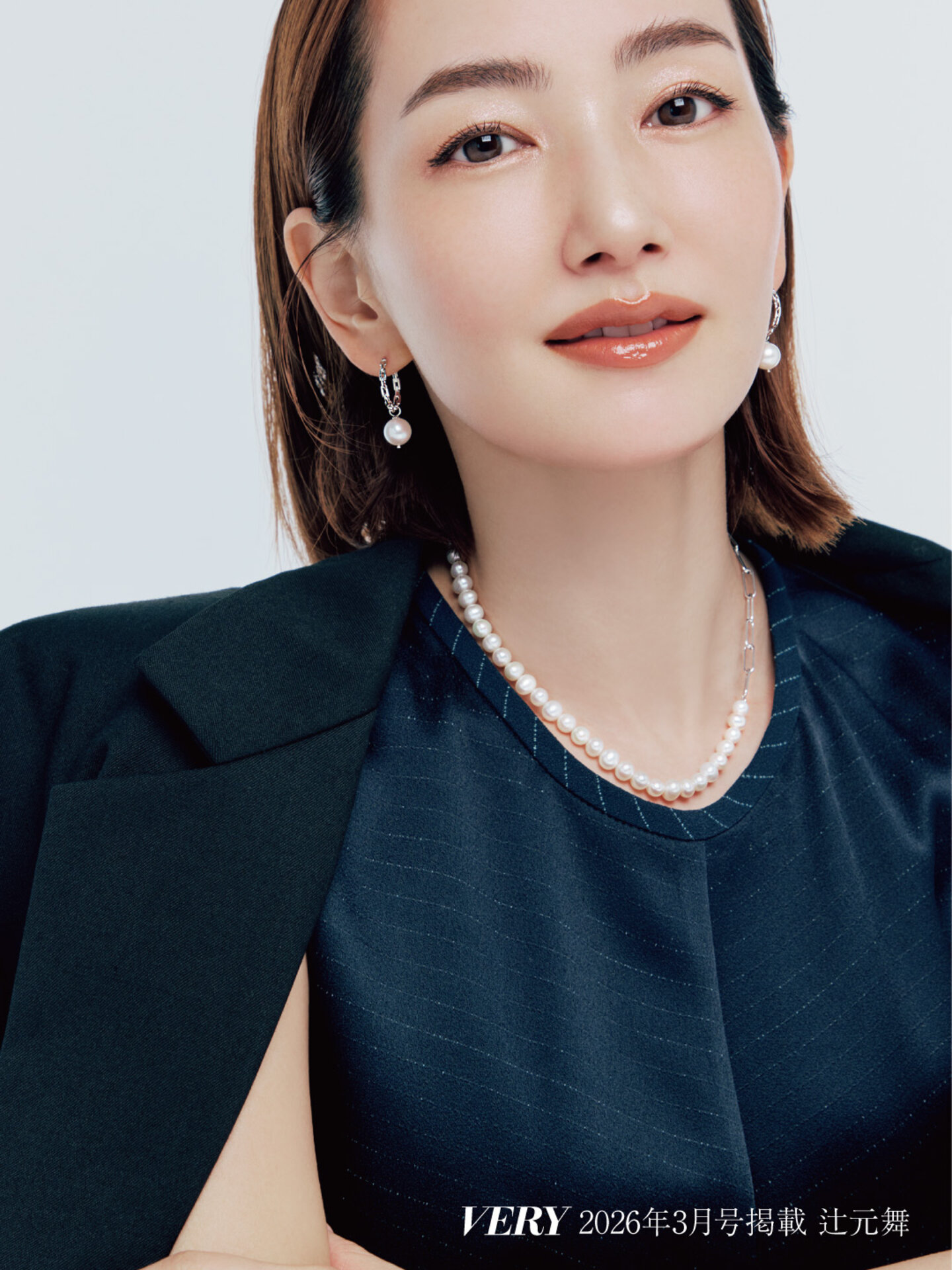 K10イエローゴールド×淡水パール ネックレス 着用イメージ定してください