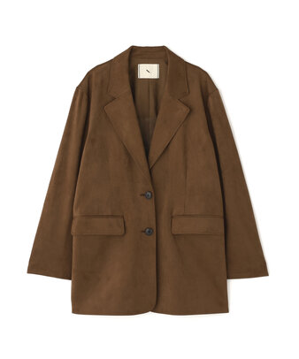 フェイクスウェードシングルブレストジャケット
