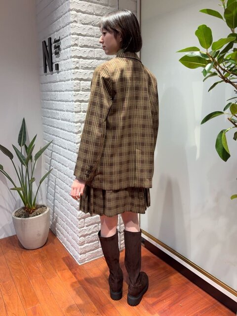 チェックジャケット