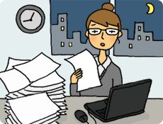 急ぎの仕事なのに効率が上がらない