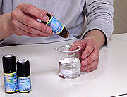 50mlの精製水をビーカーに入れる