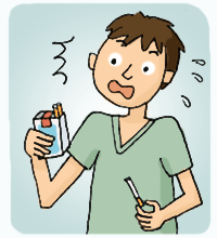 たばこのパッケージ