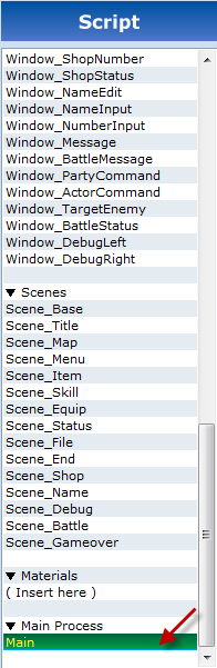 RPG Maker VX Script Editor