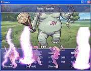 The battle scene layout of your own rpg game is now a front view.