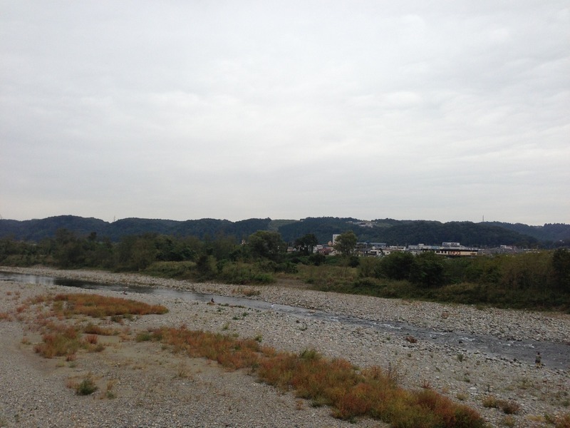 【滝山城】多摩川からの遠景