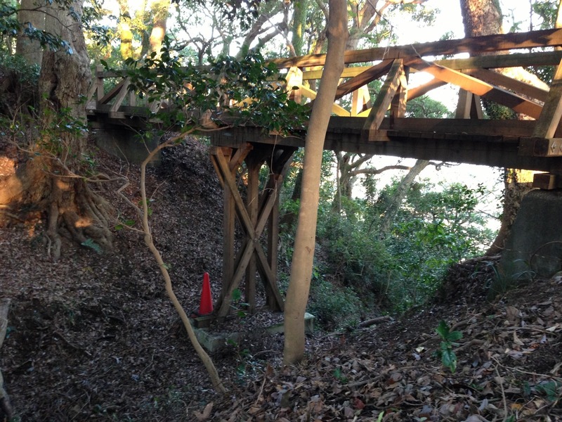 【高麗山城】八俵山手前の空堀