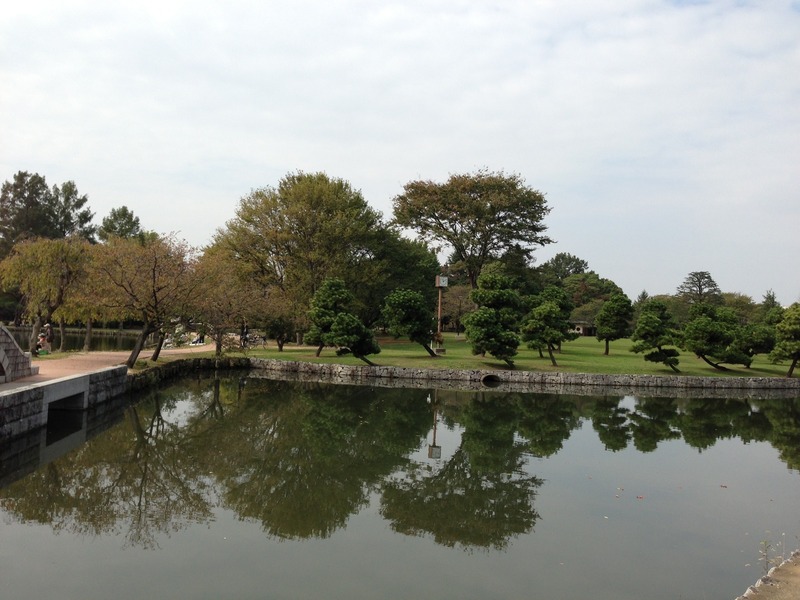 【忍城】忍城南側の水城公園