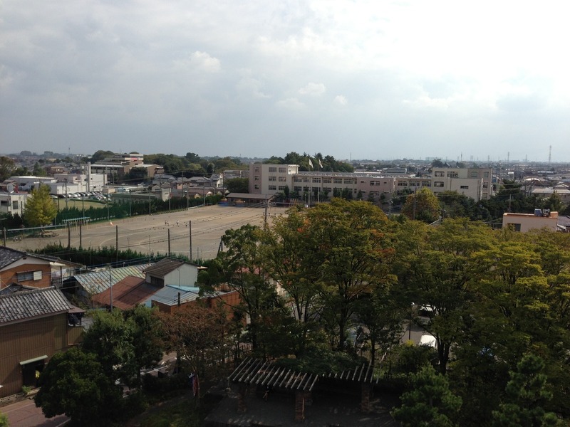 【忍城】本丸の三階櫓から水城公園方面を撮影