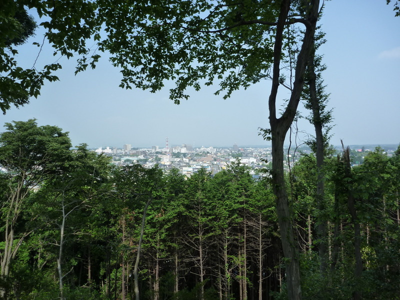 【松山城】城内からの西方をのぞむ。