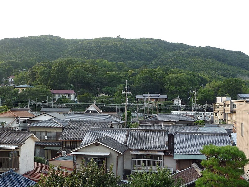 <p>【山崎城】山崎駅から天王山(山崎城)を遠望。</p>