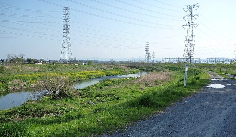 五十子陣跡近くの風景
