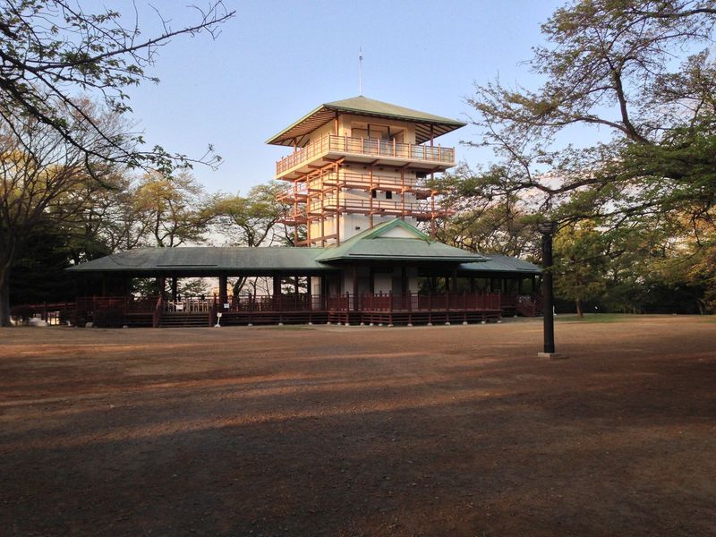 【枡形山城】本郭の展望台