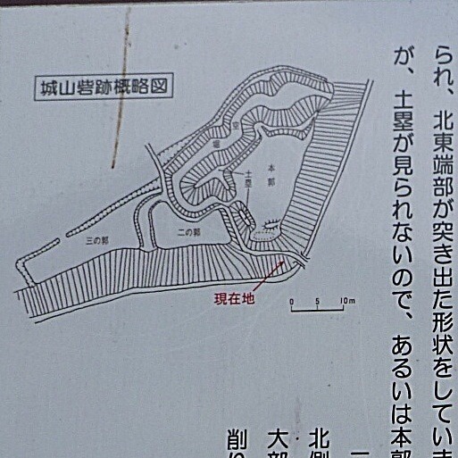 【柏原砦】現地案内板
