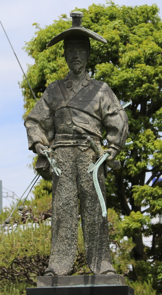 【川越城】川越市役所の太田道灌像