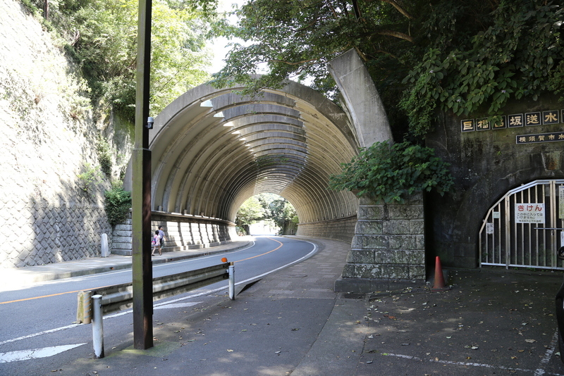 【鎌倉城】建長寺から東に歩くこと、2,3分。<br>      かつての巨福呂坂切通しの近くを通るトンネルがある。<br>      このトンネルの南側がかつての巨福呂坂切通し。<br><br>      土砂崩れで、現在は途中までしか進めない。