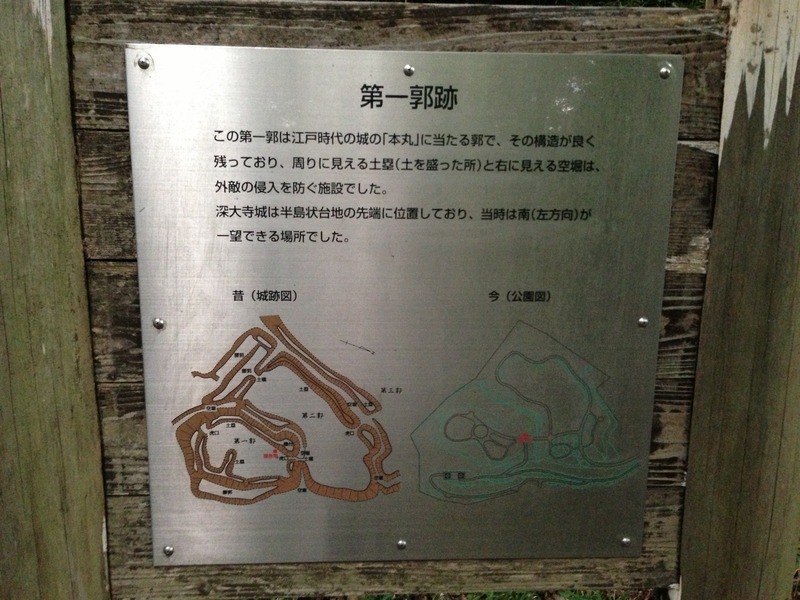 【深大寺城】案内板