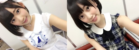乃木坂46成员堀未央奈和HKT48成员宫胁咲良很相像?左边是宫胁,右边是堀。能分清了吧。