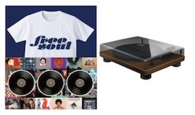 プレーヤー1台+Free Soulレコード3枚+Free SoulTシャツ1枚