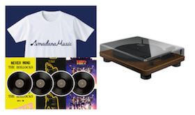 プレーヤー1台+ROCK名盤4枚+オリジナルTシャツ1枚