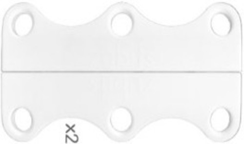 L サイズ x White (ホワイト)/Zubits x2(両足分)(磁力7kg)