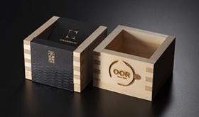 光枡1個+お好きな画像でレーザー加工した光らない枡1個 ※2016年1月以降発送