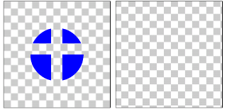 図1.16: CLEAR: ハードウェア・アクセラレーション有効時(左)、無効時(右)