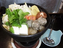 鰯のつみれ鍋(九百円)脂の乗った鰯ミンチに野菜をタップリ入れて旨味で仕上げました。