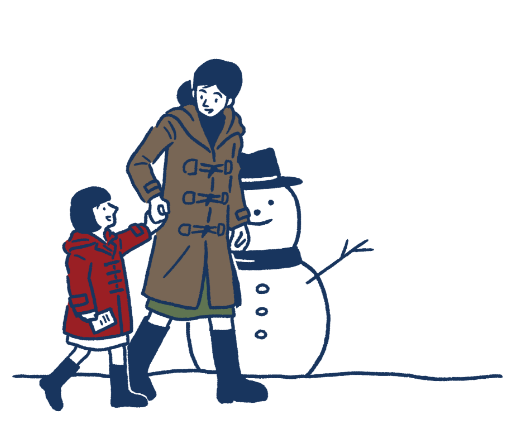 2019クリスマス 雪だるま