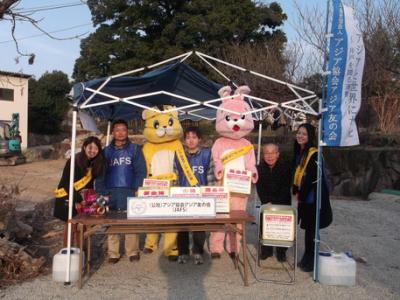 新年はつ募金ボランティア in 家原寺