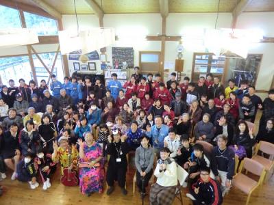 全国の大学生集合熊本支援活動、IN阿蘇