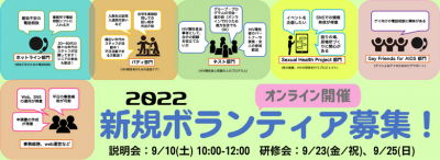 HIV／エイズに関わるボランティアをしてみませんか？